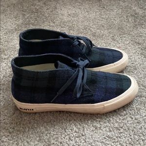 SeaVees plaid flannel high tops
